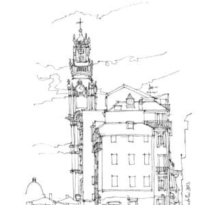 Scenic Porto - Handcrafted Architectural Prints