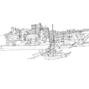 Scenic Porto - Handcrafted Architectural Prints A3