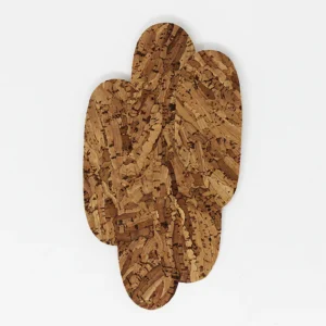 Pieces - Assymetrical Pin - Natural cork