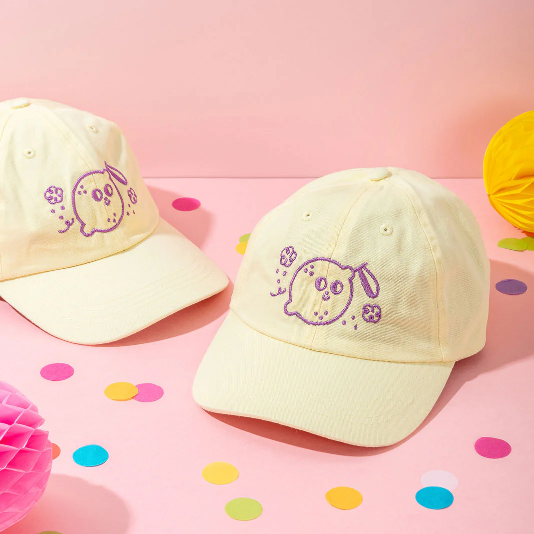 Magic Lemon Cap // Light Yellow & Purple