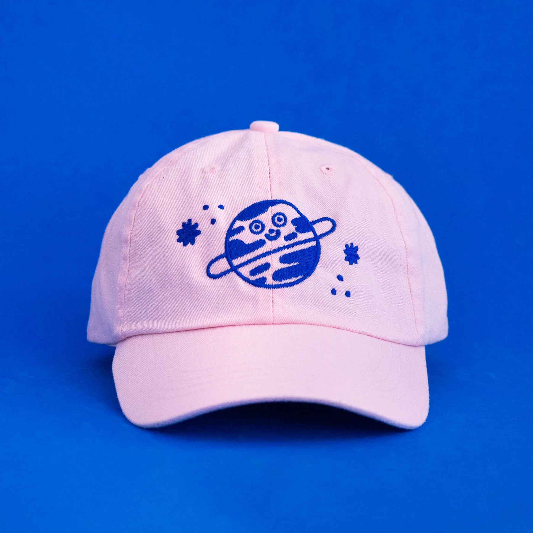 Playful Planet Cap // Light Pink & Blue