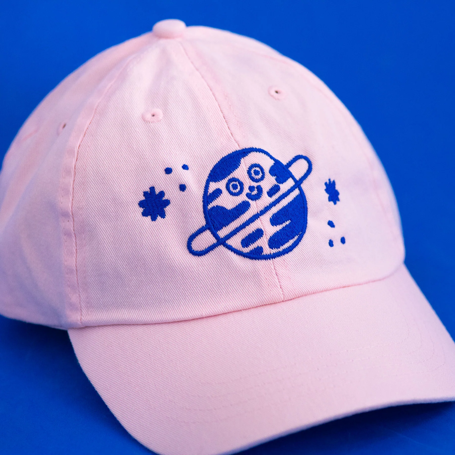 Playful Planet Cap // Light Pink & Blue