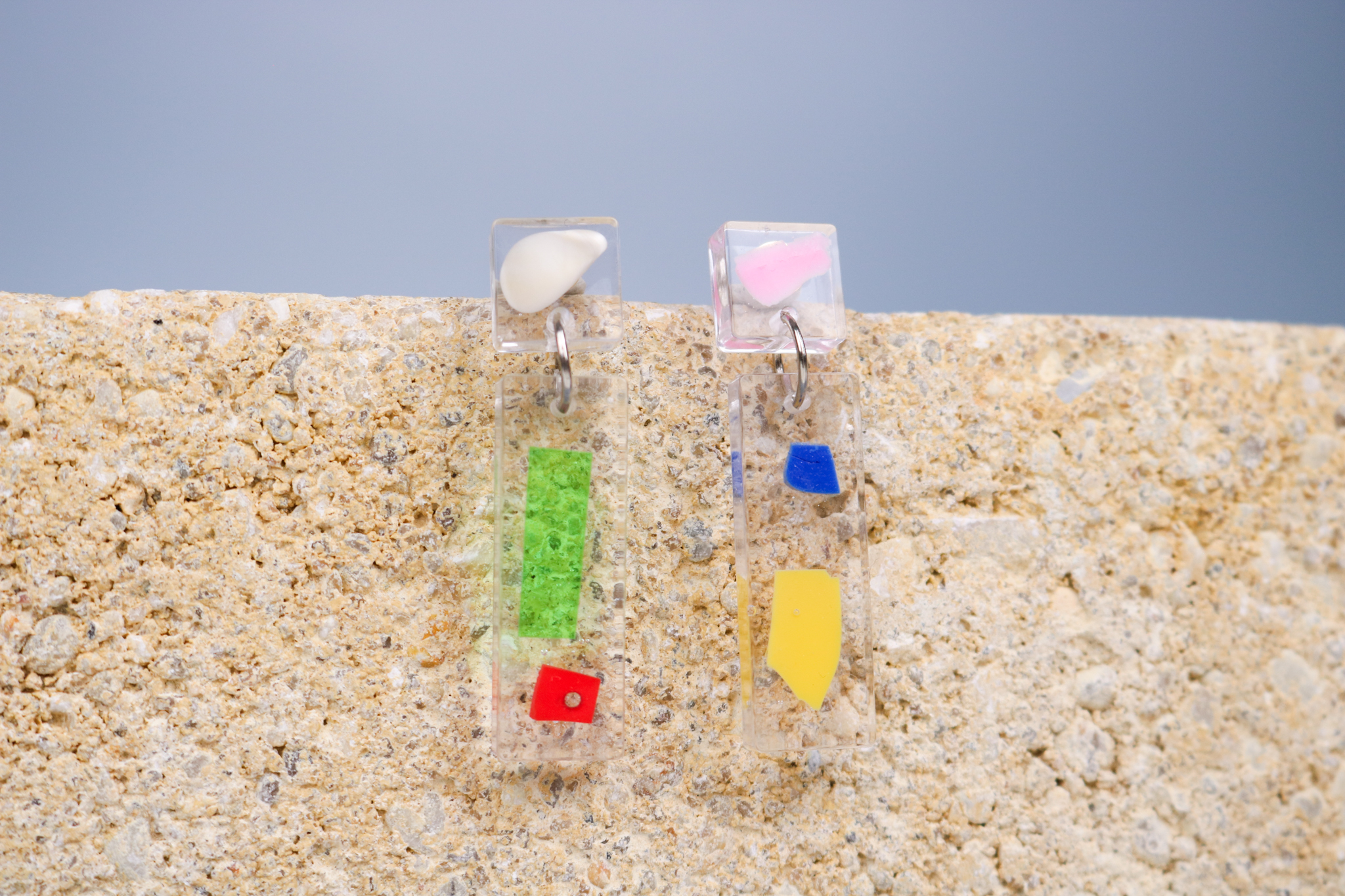 Color Patch Earrings - Elleonor