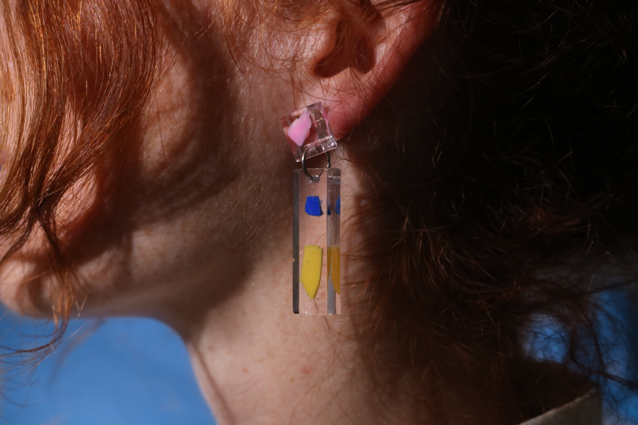 Color Patch Earrings - Elleonor