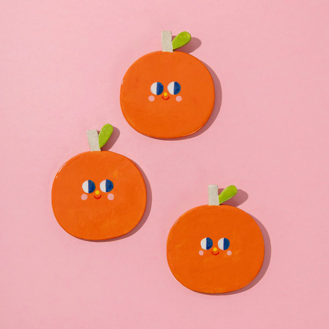 Hanging Orange / Ceramics Ornaments