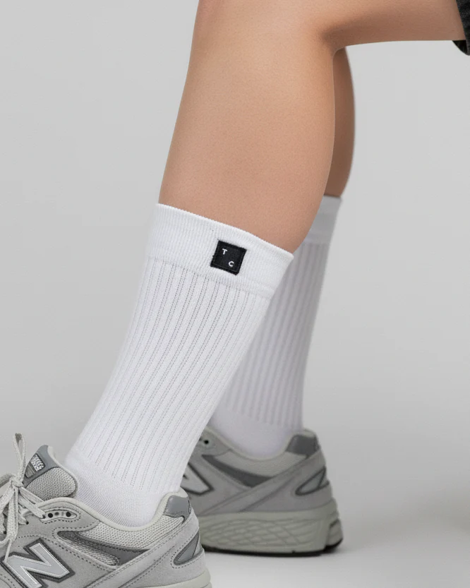 The TC Socks - White