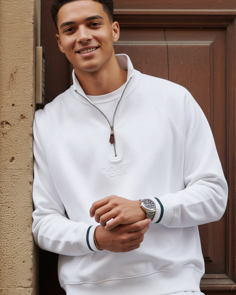 The TC Quarter-Zip - Off-White