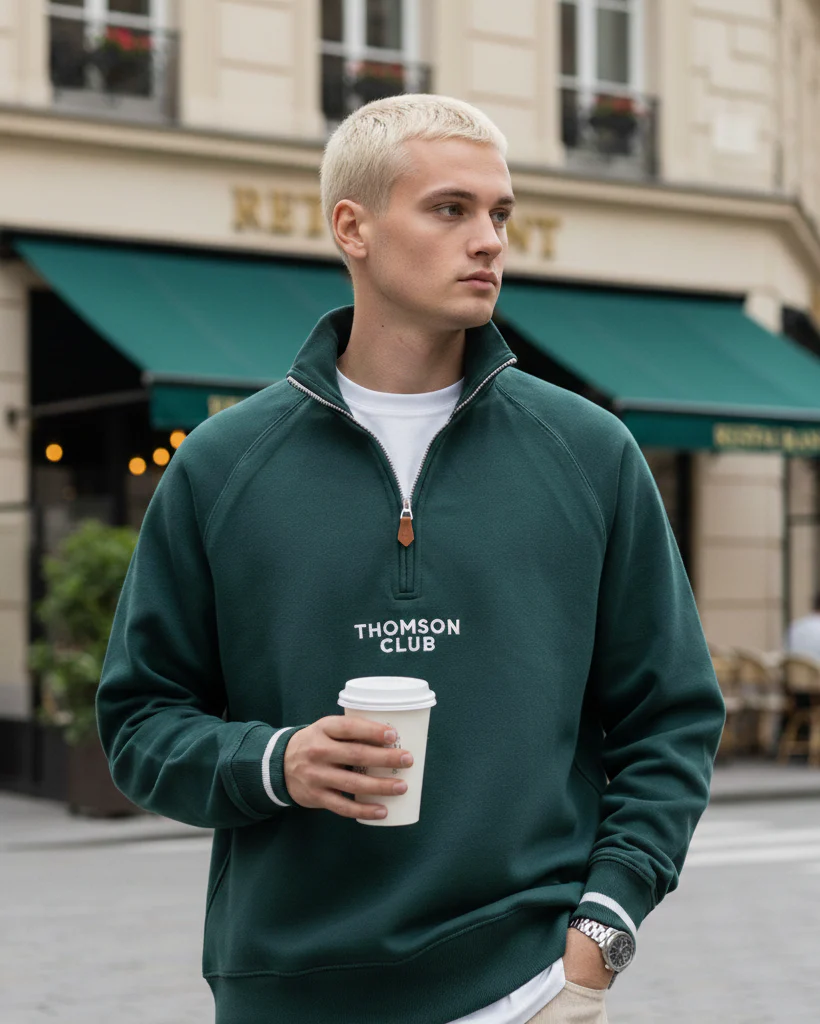 The TC Quarter-Zip - Green