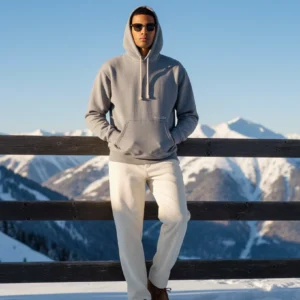 The Après Ski Society Hoodie - Grey Marl
